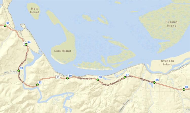 Hwy 30 Oregon Map Horse Falls From Trailer On Hwy 30 Near Astoria, Oregon - Northwest Horse  Report