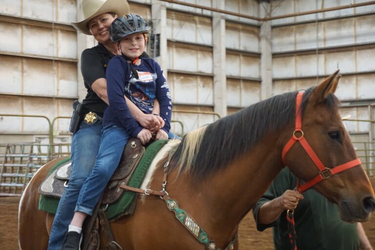 Oregon Sheriff and her posse host horseback ride for kids with special needs