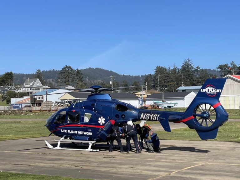 Equestrian outfitting guide life-flighted after horse riding injury on Oregon coast